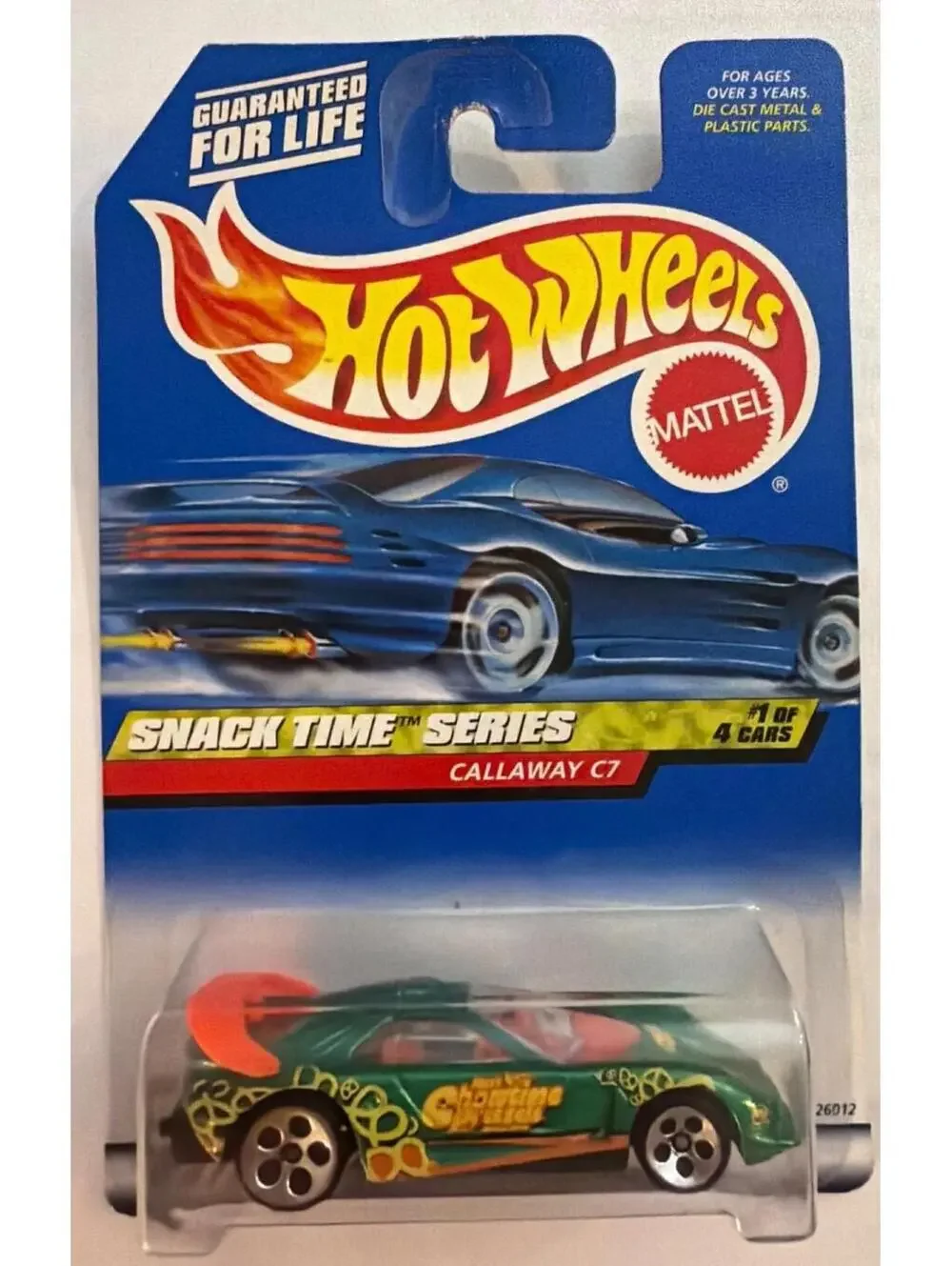 Hot Wheels Snack Time Series Callaway C7 Die-Cast Collectible Car